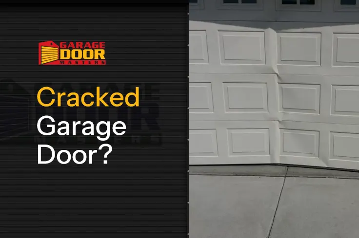 cracked garage door