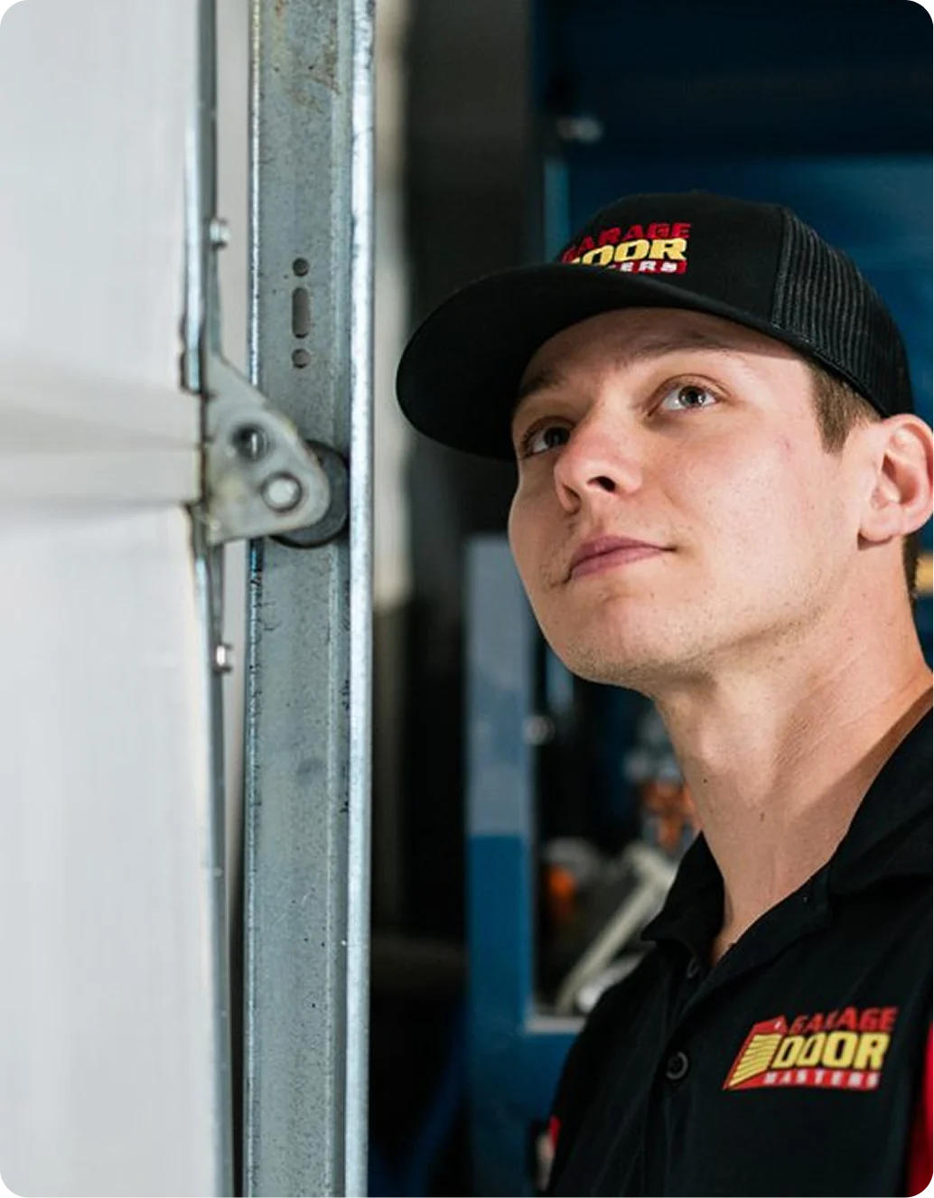 Garage Door Masters technician on site