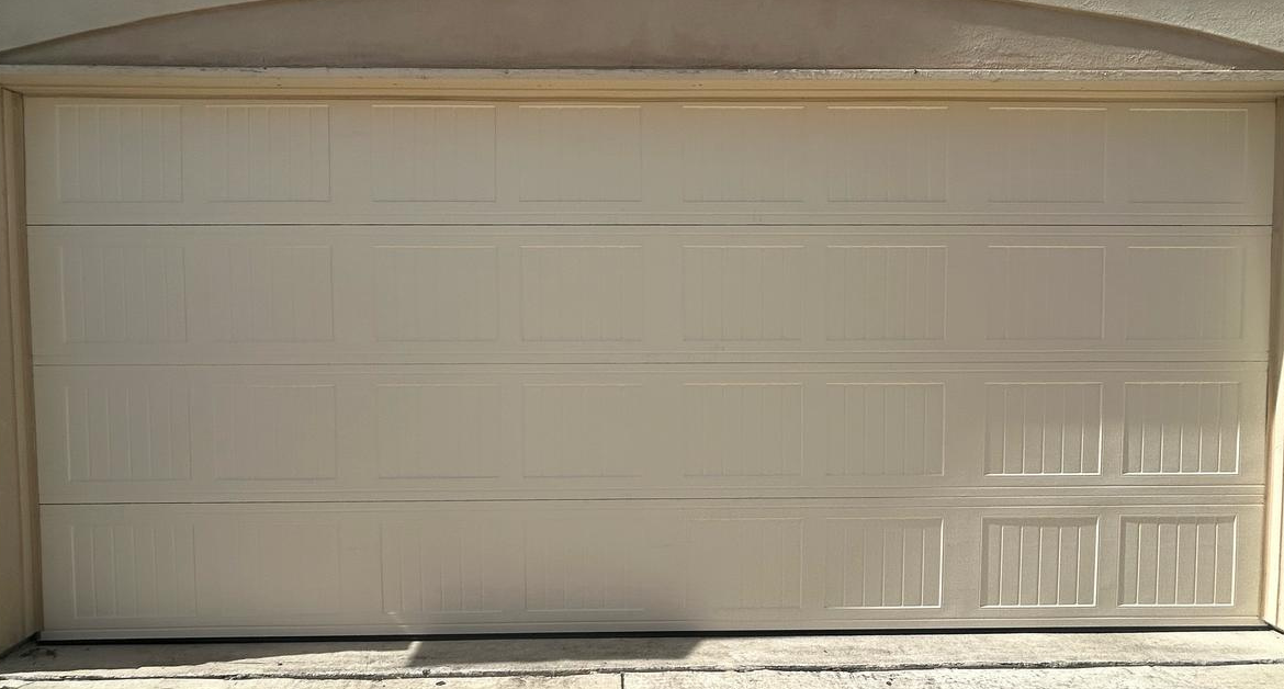 new garage door installed