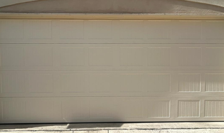 new garage door installed